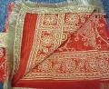 Traditional Design Red Mata ki Chunni / Dupatta Indian Pooja Ghar #1411245